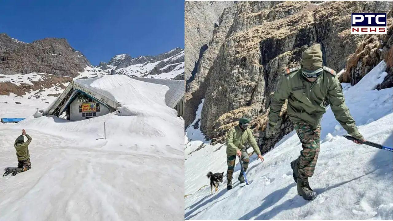 Hemkund Sahib yatra: Team of 25 Army personnel reach Gurdwara Govindghat for snow clearing operations