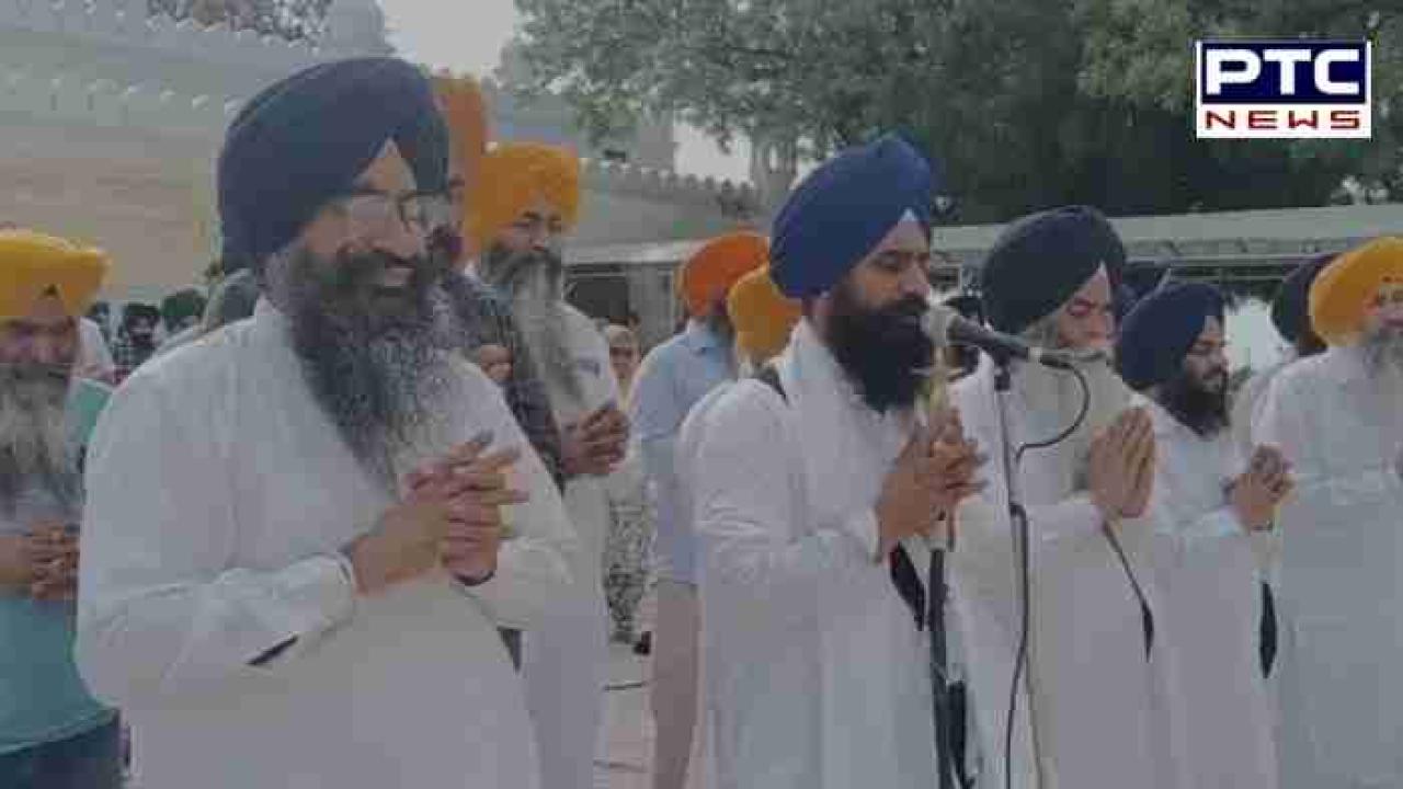 Sri Anandpur Sahib News : ਜਥੇਦਾਰ ਕੁਲਦੀਪ ਸਿੰਘ ਗੜਗੱਜ ਵੱਲੋਂ ਬਣੇ ਜੰਗ ਵਰਗੇ ਹਾਲਾਤਾਂ ਦੇ ਖਾਤਮੇ ਲਈ ਤਖਤ ਸ਼੍ਰੀ ਕੇਸਗੜ੍ਹ ਸਾਹਿਬ ਵਿਖੇ ਗੁਰੂ ਚਰਨਾਂ 'ਚ ਕੀਤੀ ਅਰਦਾਸ