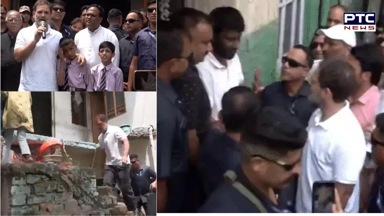 In Poonch, Rahul Gandhi meets victims of Pakistani shelling; calls on kids to study hard