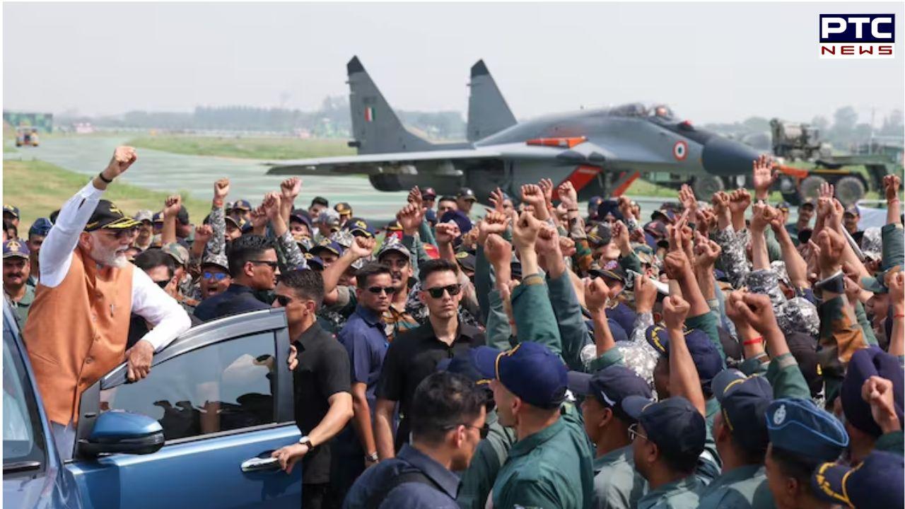 PM Modi’s surprise visit to Adampur airbase silences Pakistan’s false claims about S-400 missile system damage