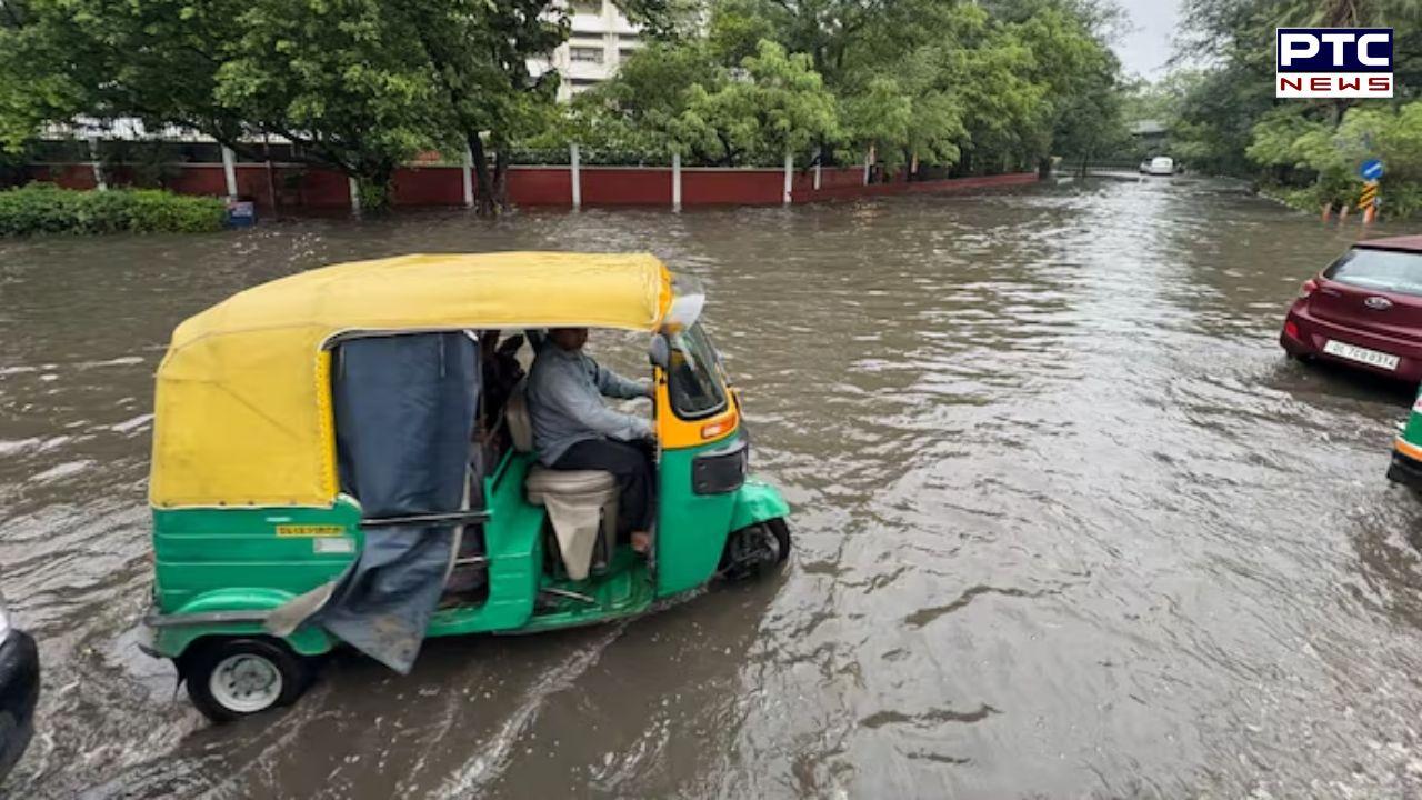 Heavy rain sweeps Delhi-NCR, thunderstorm hits several parts of Punjab; over 100 flights affected
