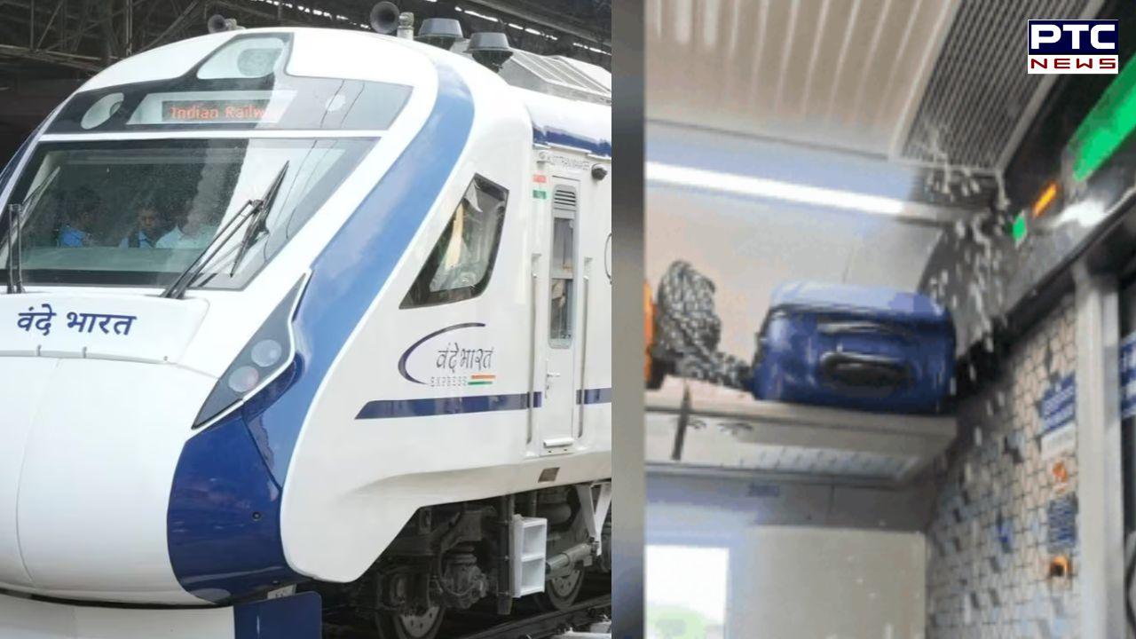 Roof leakage in Vande Bharat train leaves passengers drenched, staff says 'adjust kijiye' | Watch