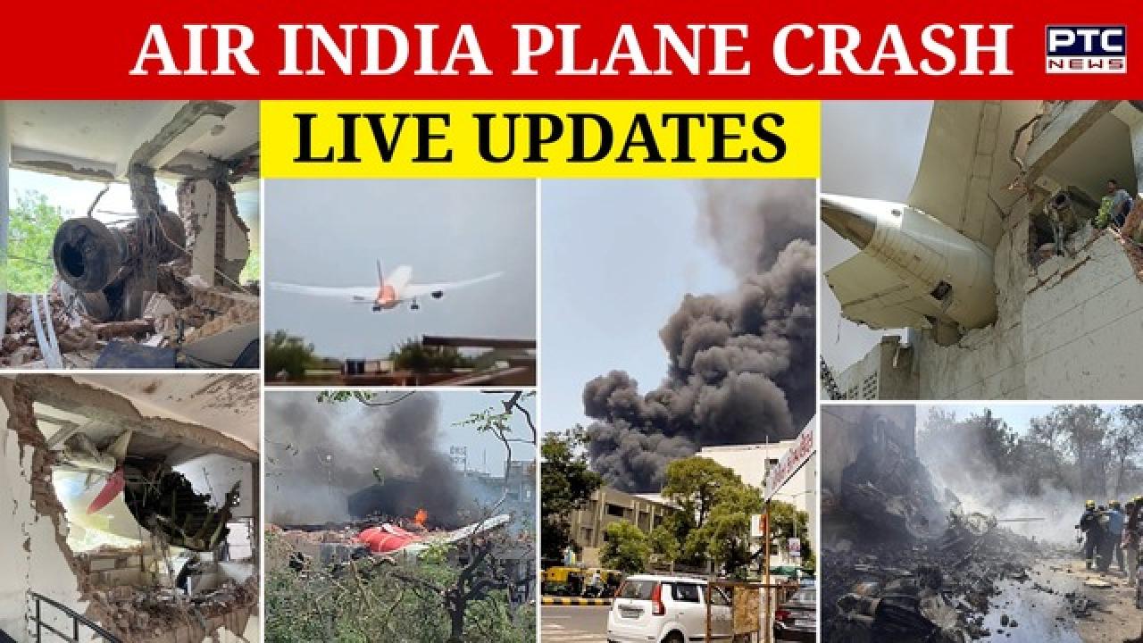 Air India flight crashes during takeoff at Ahmedabad airport; emergency response reach spot; 242 passengers were on board