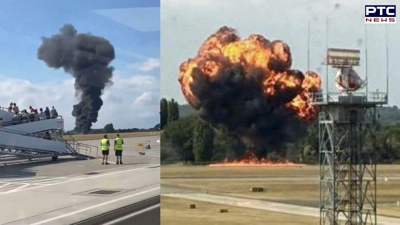 Another aviation tragedy: Plane crashes at London airport shortly after take off, turns into fireball