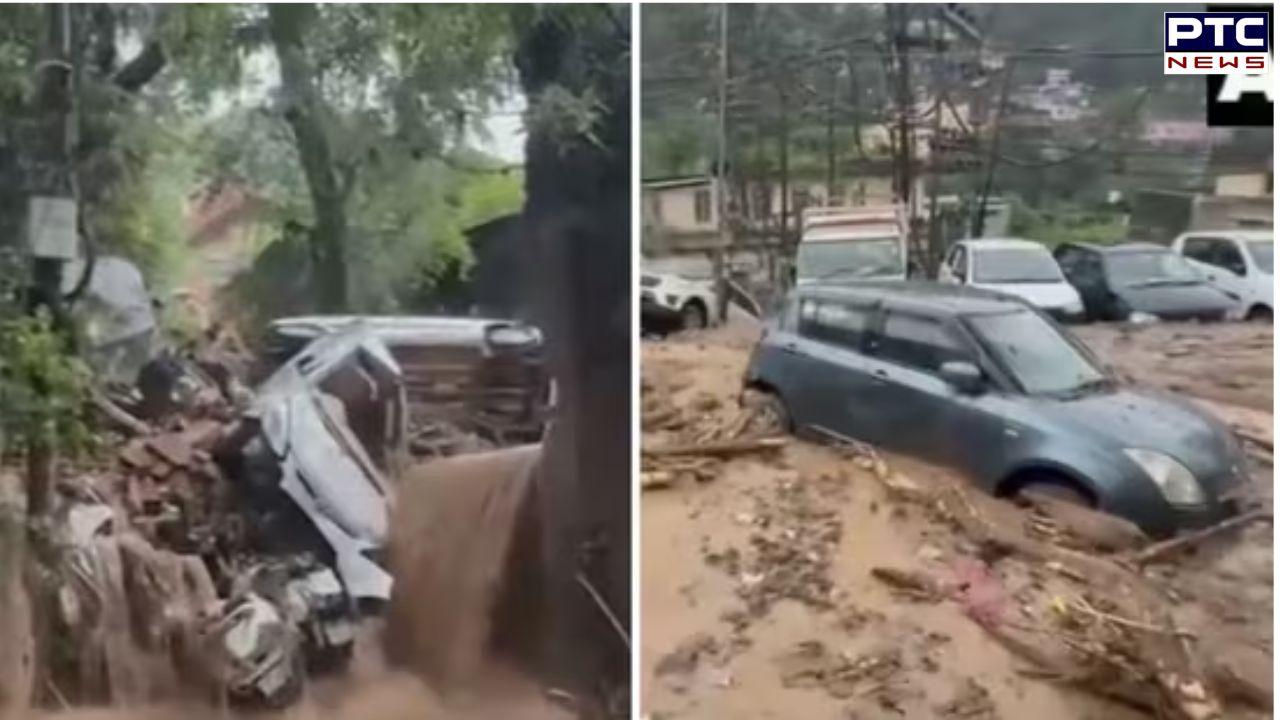 Himachal flood horror: Watch scary video of cars stuck in thick puddle in Mandi
