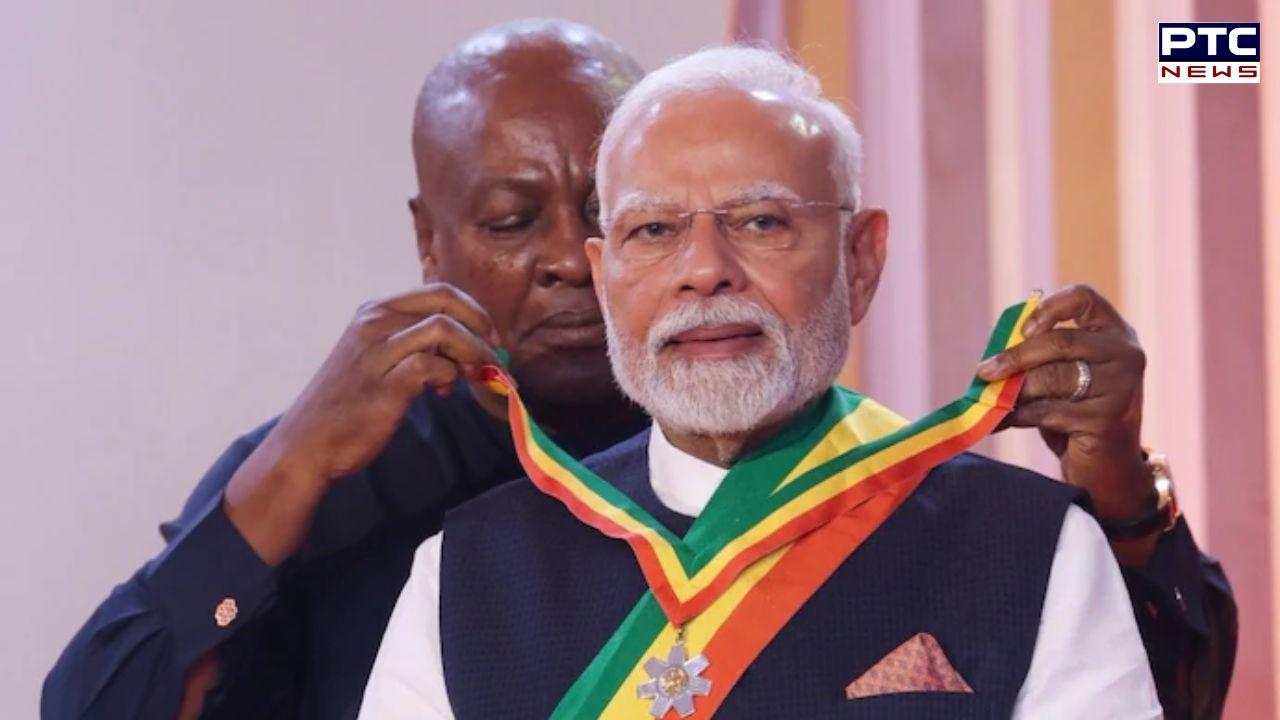 Prime Minister receives Ghana's national honour 'Officer of the Order of the Star of Ghana'