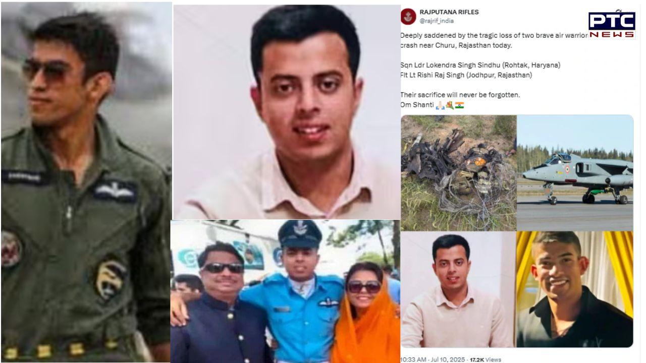 Jaguar crash in Rajasthan claims young IAF pilots; one had just welcomed baby boy to the world