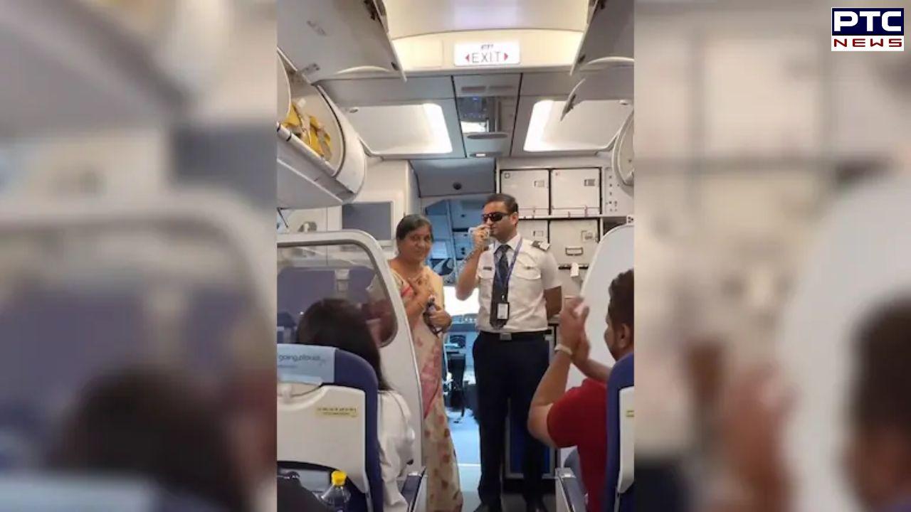 Heartfelt video: IndiGo pilot honours mother on flight with a message of gratitude| Watch
