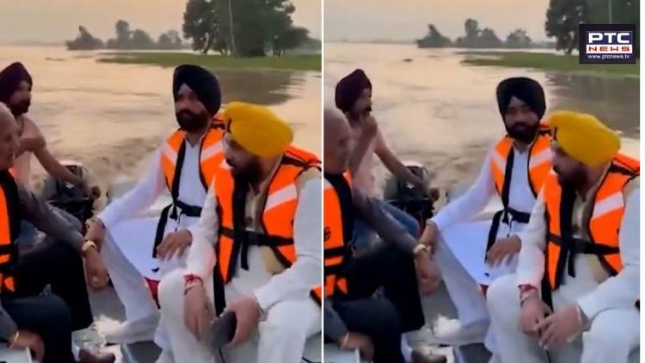 Caught on camera: Punjab ministers discuss cruise trips while inspecting flood-hit Tarn Taran; draw ire | Watch
