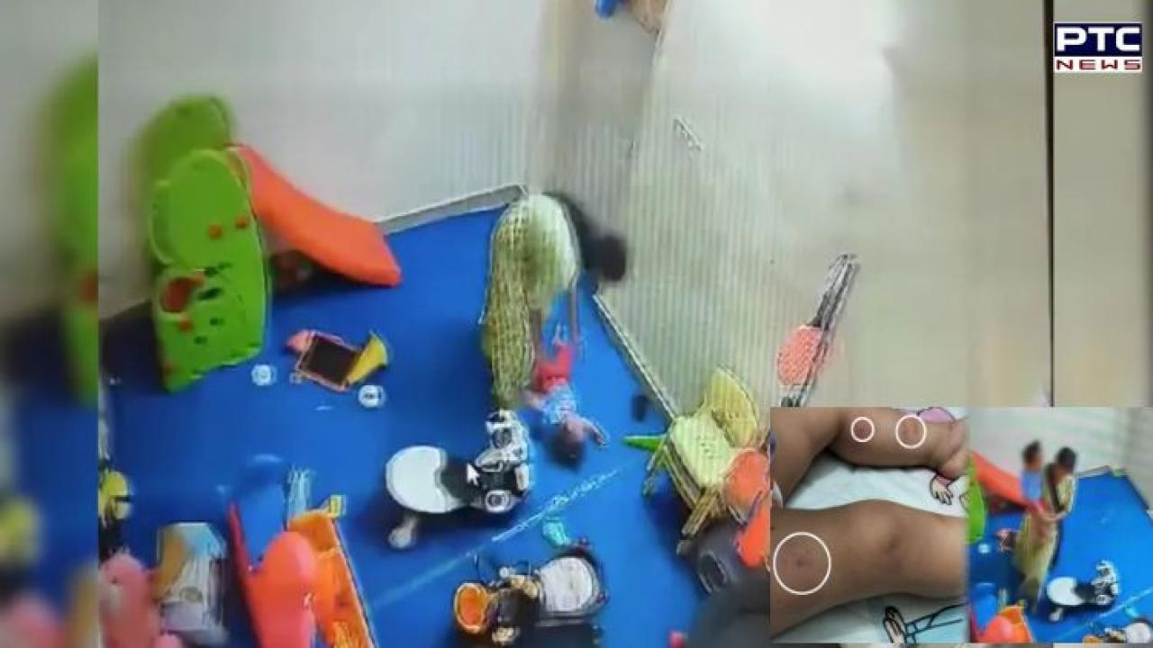 Noida daycare horror: 15-month-old girl assaulted by attendant, chilling CCTV shows physical abuse, bite marks and bruises