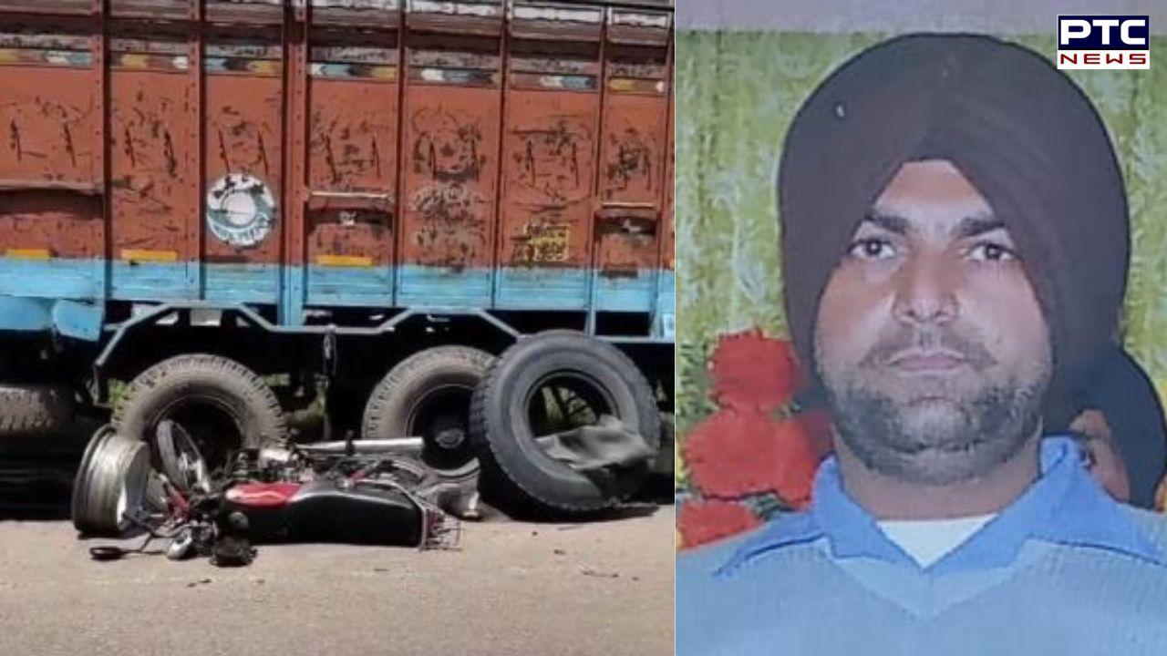 Malerkotla News : ਟਾਇਰ ਫਟਣ ਕਾਰਨ ਵਾਪਰਿਆ ਹਾਦਸਾ, ਰਿੰਮ ਵੱਜਣ ਕਾਰਨ ਮੋਟਰਸਾਈਕਲ ਸਵਾਰ ਦੀ ਮੌਕੇ 'ਤੇ ਮੌਤ