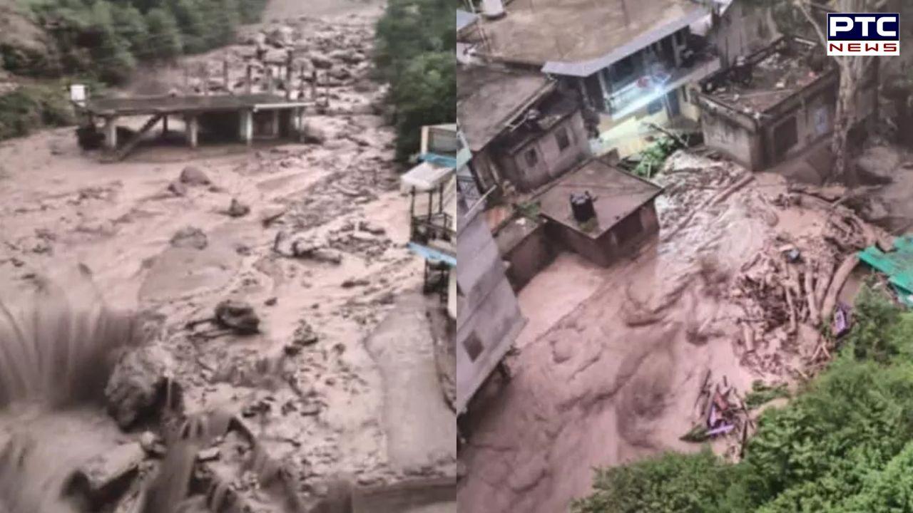 Cloudburst in Mandi triggers flashfloods, Kiratpur-Manali roads blocked