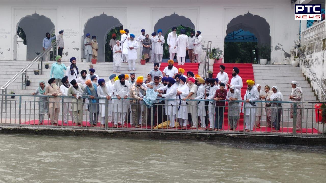 ਜਥੇਦਾਰ ਗਿਆਨੀ ਕੁਲਦੀਪ ਸਿੰਘ ਗੜਗੱਜ ਦੇ ਜੀਜਾ ਗੁਰਵਿੰਦਰ ਸਿੰਘ ਦਾ ਅੰਗੀਠਾ ਕੀਰਤਪੁਰ ਸਾਹਿਬ ਵਿਖੇ ਜਲ ਪ੍ਰਵਾਹ