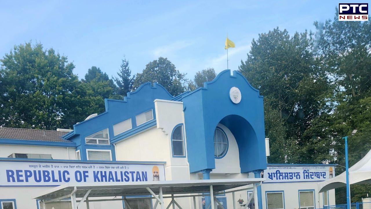'Embassy Of Khalistan' Board  seen on Gurdwara premises in Canada's Surrey