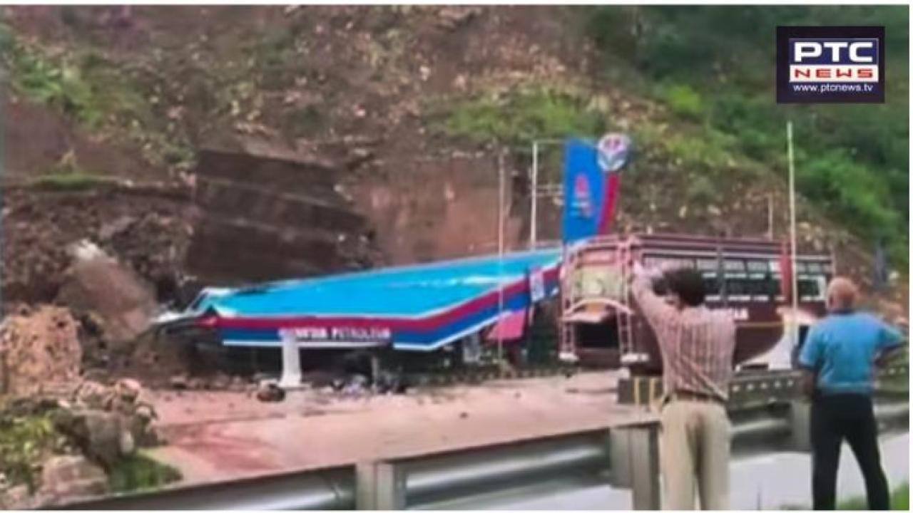 Jammu and Kashmir: Massive landslide in Udhampur buries petrol pump, traffic severely affected