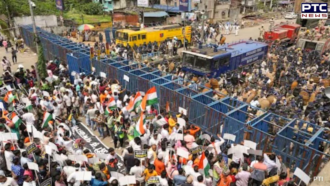 One year to RG Kar case: Police resort to lathicharge as protestors march towards Bengal secretariat demanding justice