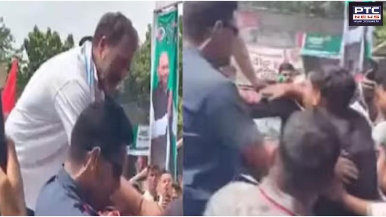 Rahul Gandhi shown black flags in Darbhanga, accuses BJP of vote theft in Bihar | Watch