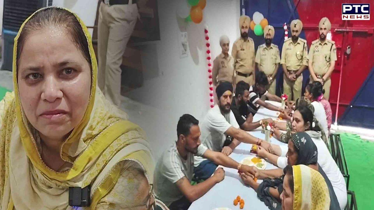 Rakhri Festival in Punjab Jail : ''ਵੀਰੇ, ਛੇਤੀ ਘਰ ਆ ਜਾਈਂ...'' ਜੇਲ੍ਹਾਂ 'ਚ ਭਰਾਵਾਂ ਦੇ ਰੱਖੜੀ ਬੰਨ੍ਹ ਕੇ ਰੋ ਪਈਆਂ ਭੈਣਾਂ, ਵੇਖੋ ਵੀਡੀਓ