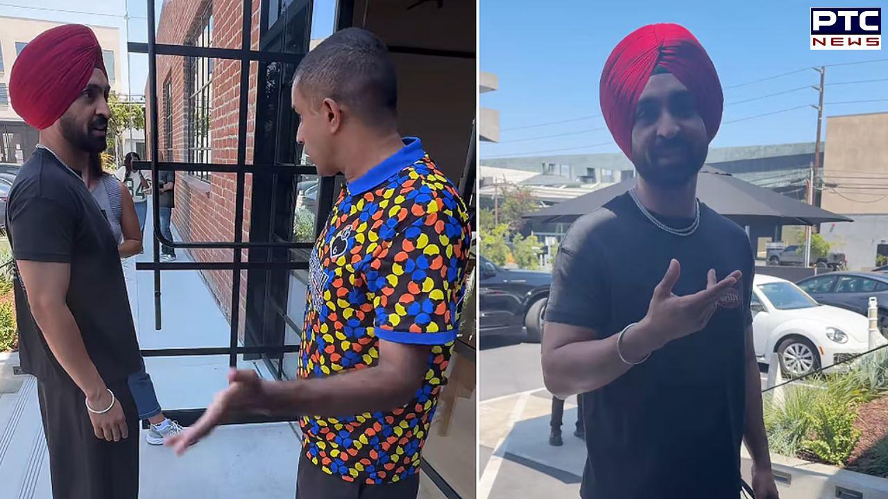 Diljit Dosanjh gets heartwarming 'Saron Da Tel' welcome at Apple studios in US | Watch
