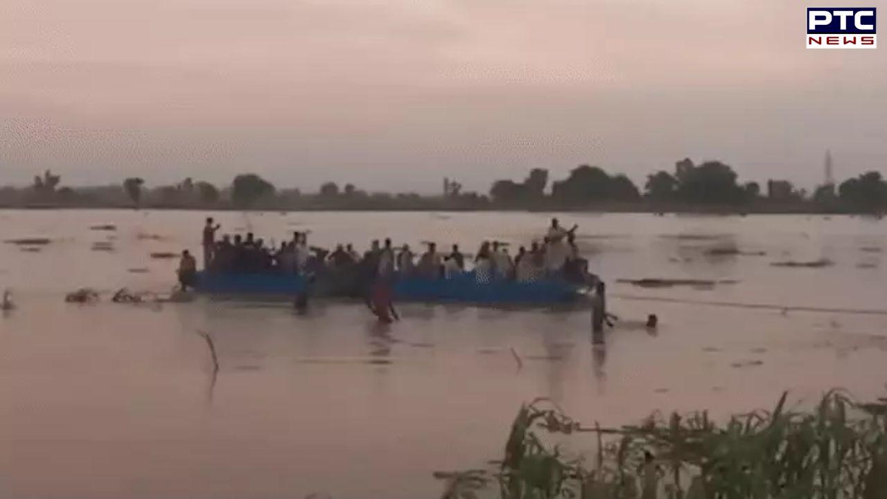 ਫਿਰੋਜ਼ਪੁਰ 'ਚ ਸਤਲੁਜ ਦਰਿਆ 'ਚ ਵੱਡਾ ਹਾਦਸਾ ਹੋਣੋਂ ਟਲਿਆ, ਪਾਣੀ ਦੇ ਤੇਜ਼ ਵਹਾਅ 'ਚ ਫਸੇ 50 ਵਿਅਕਤੀ ਵਾਲ-ਵਾਲ ਬਚੇ