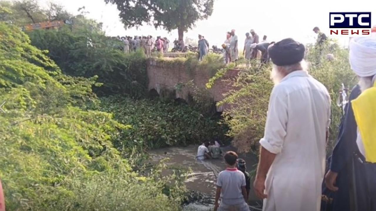 Barnala-ਬਠਿੰਡਾ ਹਾਈਵੇਅ 'ਤੇ ਪਿੰਡ ਘੁੰਨਸ ਵਿਖੇ ਡਰੇਨ 'ਚ ਗਰੀਬ ਗੁੱਜਰ ਪਰਿਵਾਰ ਦੇ 39 ਪਸ਼ੂਆਂ ਦੀ ਹੋਈ ਮੌਤ