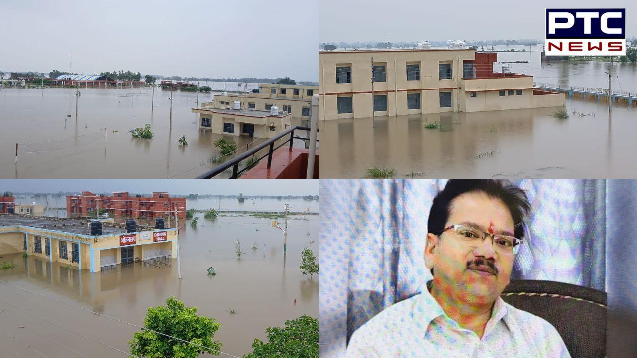 Floods trap 400 students, 40 staff members and principal at Jawahar Navodaya Vidyalaya in Gurdaspur’s Daburi village