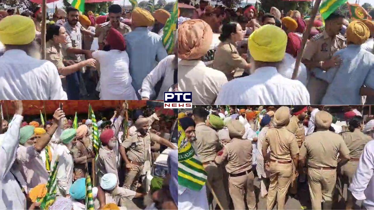 Nabha Police-Kisan Clash : ਨਾਭਾ 'ਚ ਪੁਲਿਸ ਤੇ ਕਿਸਾਨਾਂ ਵਿਚਾਲੇ ਧੱਕਾ-ਮੁੱਕੀ, ਪੱਗਾਂ ਲੱਥੀਆਂ-ਫਟੇ ਕੱਪੜੇ, DSP ਦੇ ਘਿਰਾਓ ਨੂੰ ਲੈ ਕੇ ਤਣਾਅਪੂਰਨ ਮਾਹੌਲ