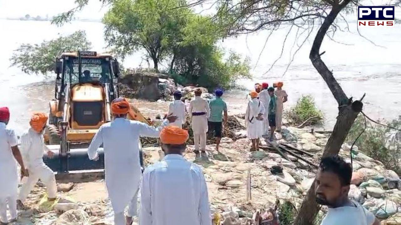 Tarn Taran News : ਧੁੱਸੀ ਬੰਨ 'ਤੇ ਪਿੰਡ ਸਭਰਾਂ ਪਾਡਿਆਂ ਨੇੜੇ ਬੰਨ੍ਹ ਨੂੰ 20 ਫੁੱਟ ਲੱਗੀ ਢਾਹ, ਲੋਕਾਂ 'ਚ ਦਹਿਸ਼ਤ, ਪ੍ਰਸ਼ਾਸਨ ਨੂੰ ਅਪੀਲ