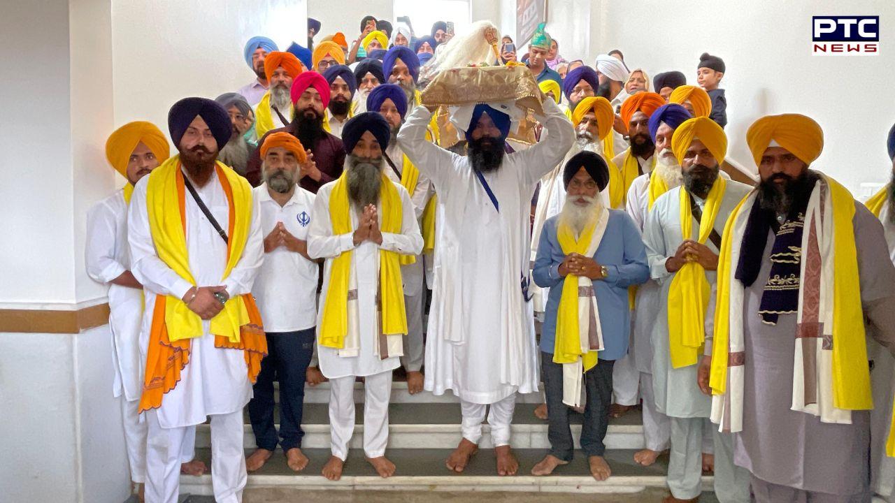 Sri Guru Tegh Bahadur Sahib : 350 ਸਾਲਾ ਸ਼ਤਾਬਦੀ ਨੂੰ ਸਮਰਪਤ ਸ਼ਹੀਦੀ ਨਗਰ ਕੀਰਤਨ ਬੰਗਲੌਰ ਤੋਂ ਹੁਬਲੀ ਕਰਨਾਟਕਾ ਲਈ ਰਵਾਨਾ