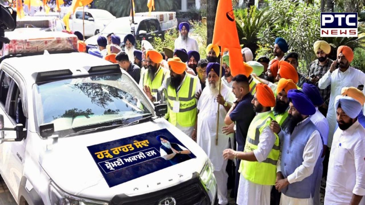 Sukhbir Singh Badal ਵੱਲੋਂ ਫੋਗਿੰਗ ਵਾਲੀਆਂ 500 ਮਸ਼ੀਨਾਂ ਰਵਾਨਾ , ਹੜ੍ਹ ਪ੍ਰਭਾਵਤ 50 ਹਜ਼ਾਰ ਗਰੀਬ ਪਰਿਵਾਰਾਂ ਨੂੰ ਕਣਕ ਦੀ ਵੰਡ ਛੇਤੀ ਸ਼ੁਰੂ ਹੋਵੇਗੀ