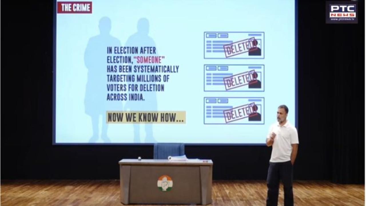 Rahul Gandhi drops 'hydrogen bomb', alleges large-scale ‘vote chori’, claims 100% proof of voter deletion conspiracy