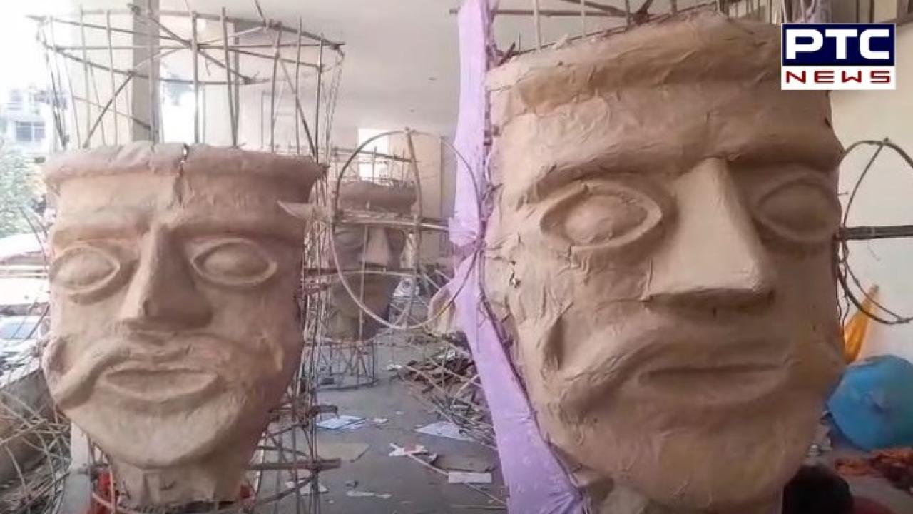 Ludhiana News : 125 ਫੁੱਟ ਉੱਚੇ ਰਾਵਣ ਨੂੰ ਬਣਾਉਣ ਦੀਆਂ ਤਿਆਰੀਆਂ ਜ਼ੋਰਾਂ ਉੱਤੇ , ਬਦੀ 'ਤੇ ਨੇਕੀ ਦੀ ਜਿੱਤ ਦਾ ਪ੍ਰਤੀਕ ਹੈ ਦੁਸਹਿਰੇ ਦਾ ਤਿਉਹਾਰ