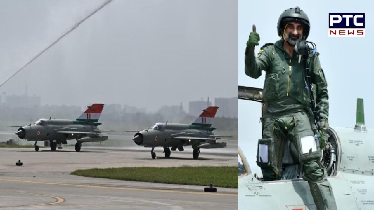 MiG-21 Farewell : ਚੰਡੀਗੜ੍ਹ ਏਅਰ ਫੋਰਸ ਸਟੇਸ਼ਨ ਤੋਂ ਮਿਗ-21 ਦੀ ਵਿਦਾਈ , ਏਅਰ ਚੀਫ ਮਾਰਸ਼ਲ ਨੇ ਭਰੀ ਆਖਰੀ ਉਡਾਣ