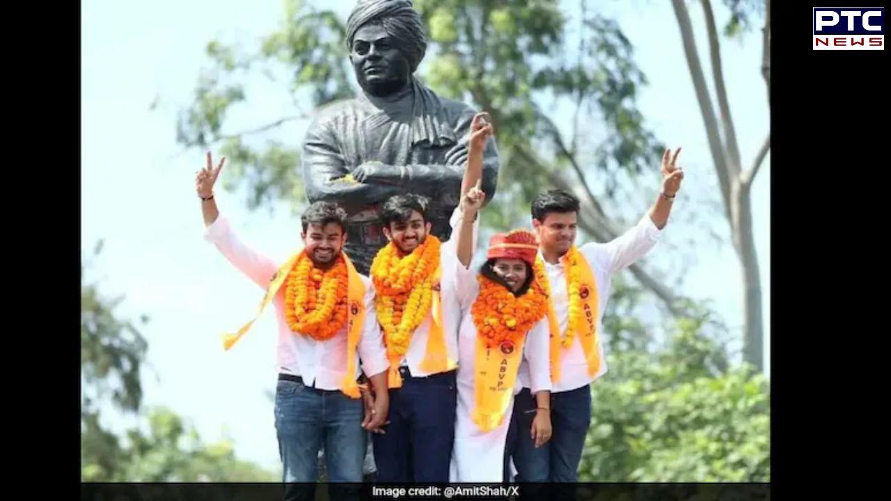 ABVP sweeps DUSU elections, Aryan Maan clinches President's post