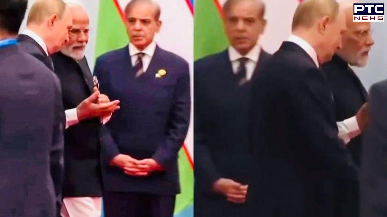 Pakistan PM Shehbaz Sharif snubbed on world stage as PM Modi, Putin walk past him