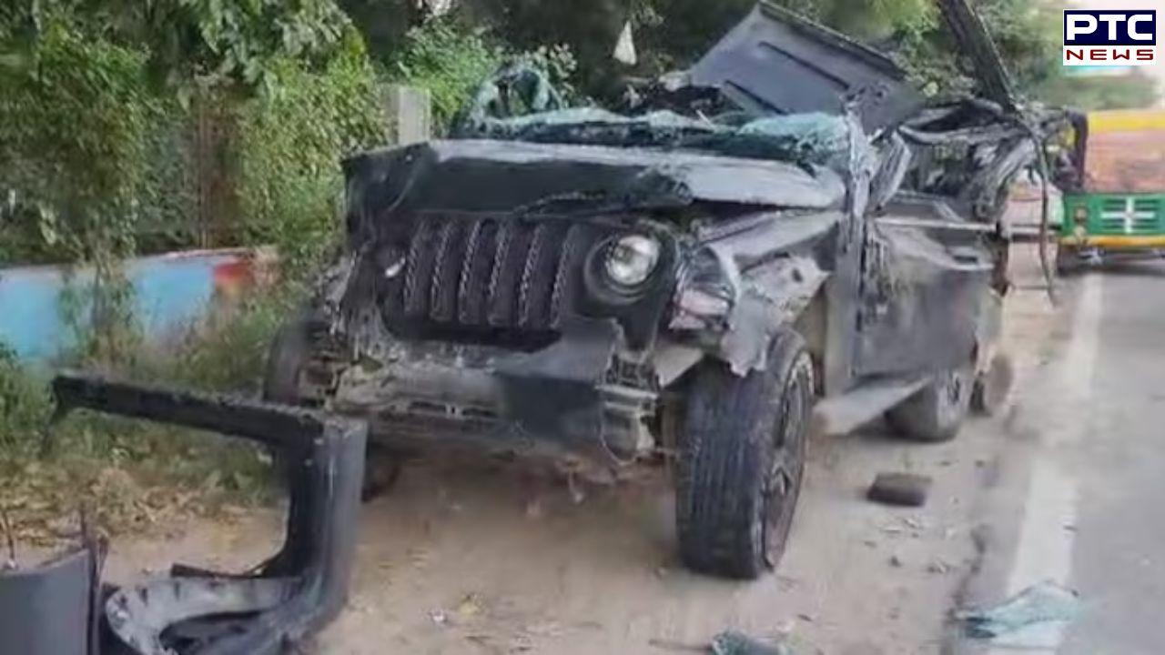 Gurugram accident: Five killed as speeding Thar crashes into divider on national highway