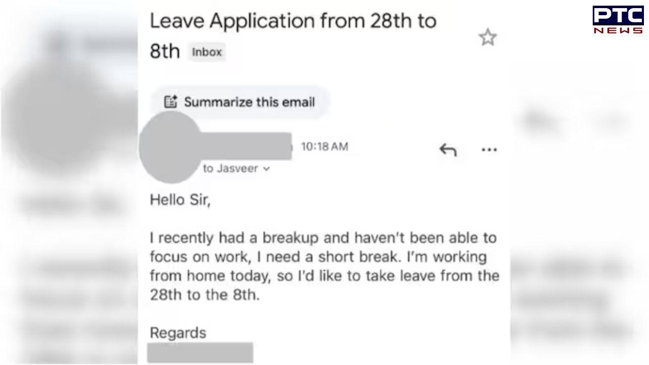 'Had a breakup': Gurugram entrepreneur approves employee's 'most honest' leave application, internet reacts