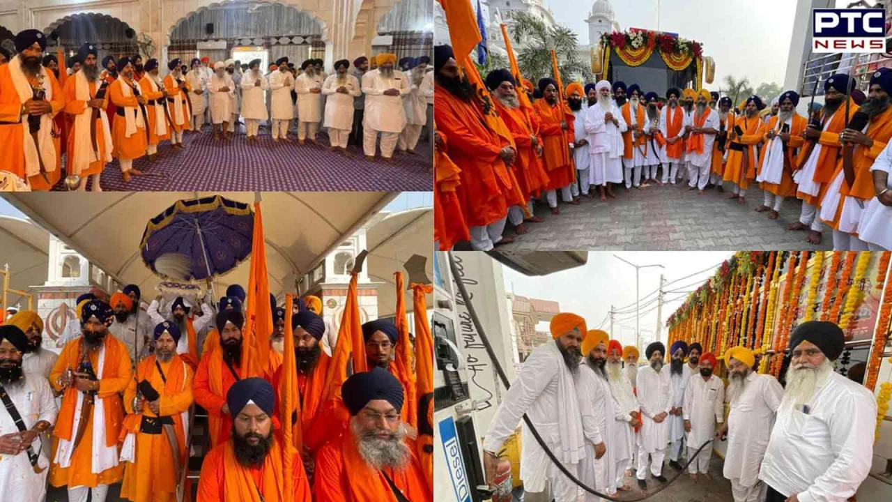 Sri Guru Tegh Bahadur ji : 350 ਸਾਲਾ ਸ਼ਤਾਬਦੀ ਨੂੰ ਸਮਰਪਤ ਸ਼ਹੀਦੀ ਨਗਰ ਕੀਰਤਨ ਅਗਲੇ ਪੜਾਅ ਗੁ: ਨਿੰਮ ਸਾਹਿਬ ਕੈਂਥਲ ਲਈ ਰਵਾਨਾ