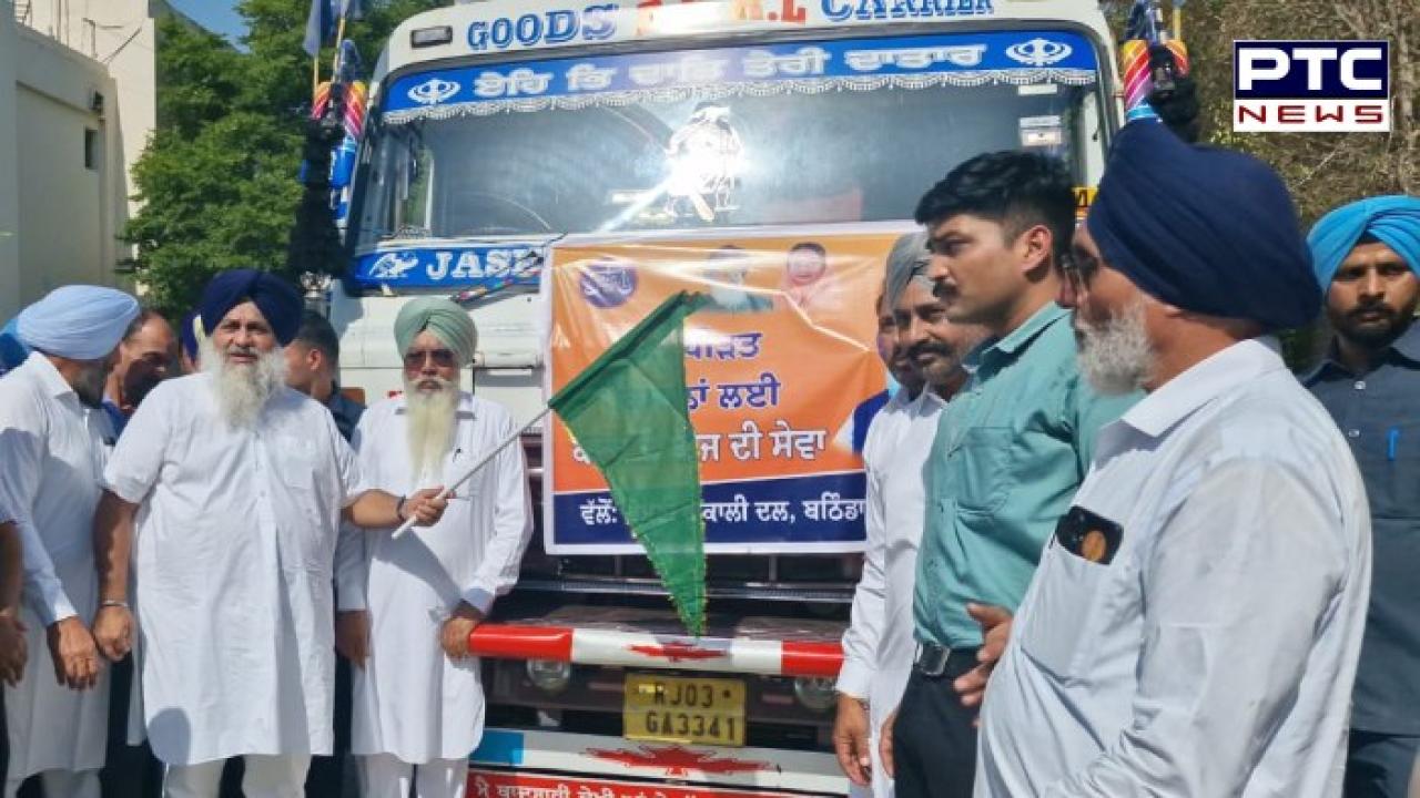 Sukhbir Singh Badal ਨੇ ਅਜਨਾਲਾ ਹਲਕੇ ਦੇ ਹੜ੍ਹ ਪ੍ਰਭਾਵਤ ਕਿਸਾਨਾਂ ਵਾਸਤੇ 500 ਕੁਇੰਟਲ ਸਰਟੀਫਾਈਡ ਕਣਕ ਬੀਜ ਦੇ ਟਰੱਕ ਕੀਤੇ ਰਵਾਨਾ
