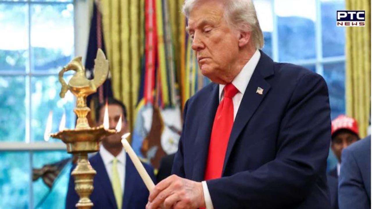 Trump lights Diwali lamps at White House, claims conversation with PM Modi on trade and peace; India denies call