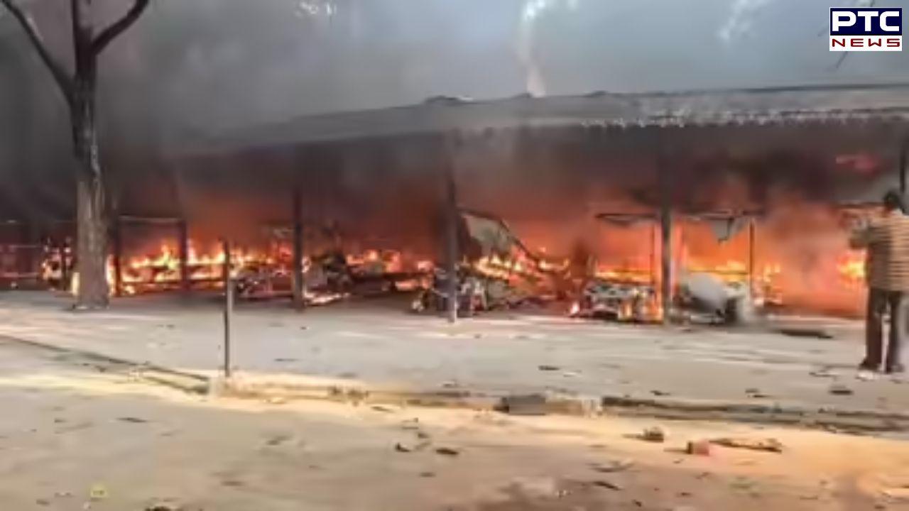 Fire breaks out at Chhatbir Zoo in Mohali, 12 electric vehicles gutted
