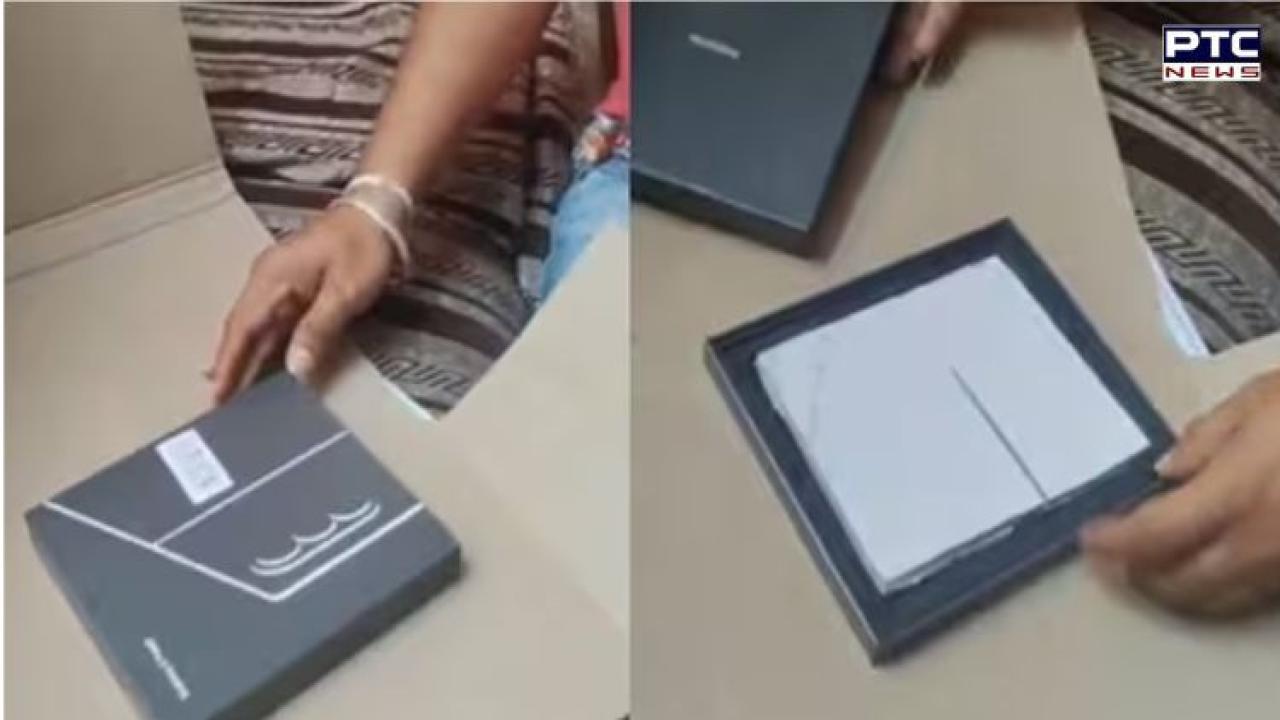 Bengaluru techie shocked after receiving tile instead of Rs 1.86 lakh Samsung Galaxy Z Fold 7 from Amazon | Watch