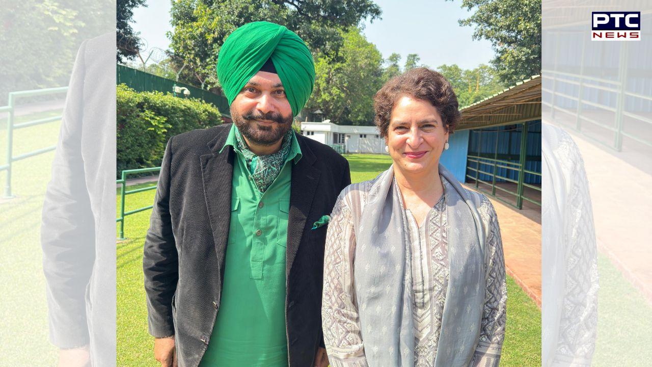 Navjot Singh Sidhu meets Priyanka Gandhi, calls her his 'guiding angel' amid hints of political comeback