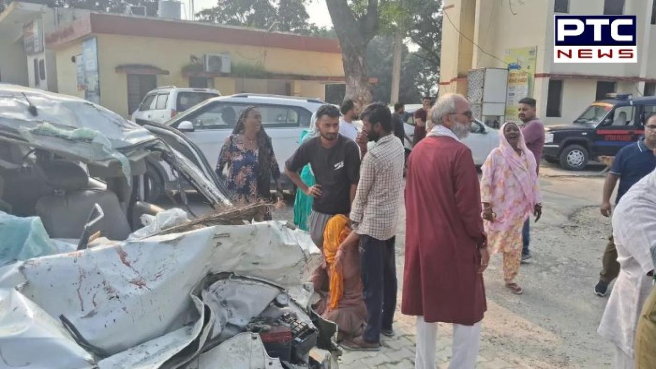 Muzaffarnagar Accident : ਖੜ੍ਹੇ ਟਰੱਕ ਨਾਲ ਟਕਰਾਈ ਇੱਕ ਤੇਜ਼ ਰਫ਼ਤਾਰ ਕਾਰ ,6 ਲੋਕਾਂ ਦੀ ਮੌਤ; ਗੱਡੀ ਦੇ ਉੱਡੇ ਪਰਖੱਚੇ
