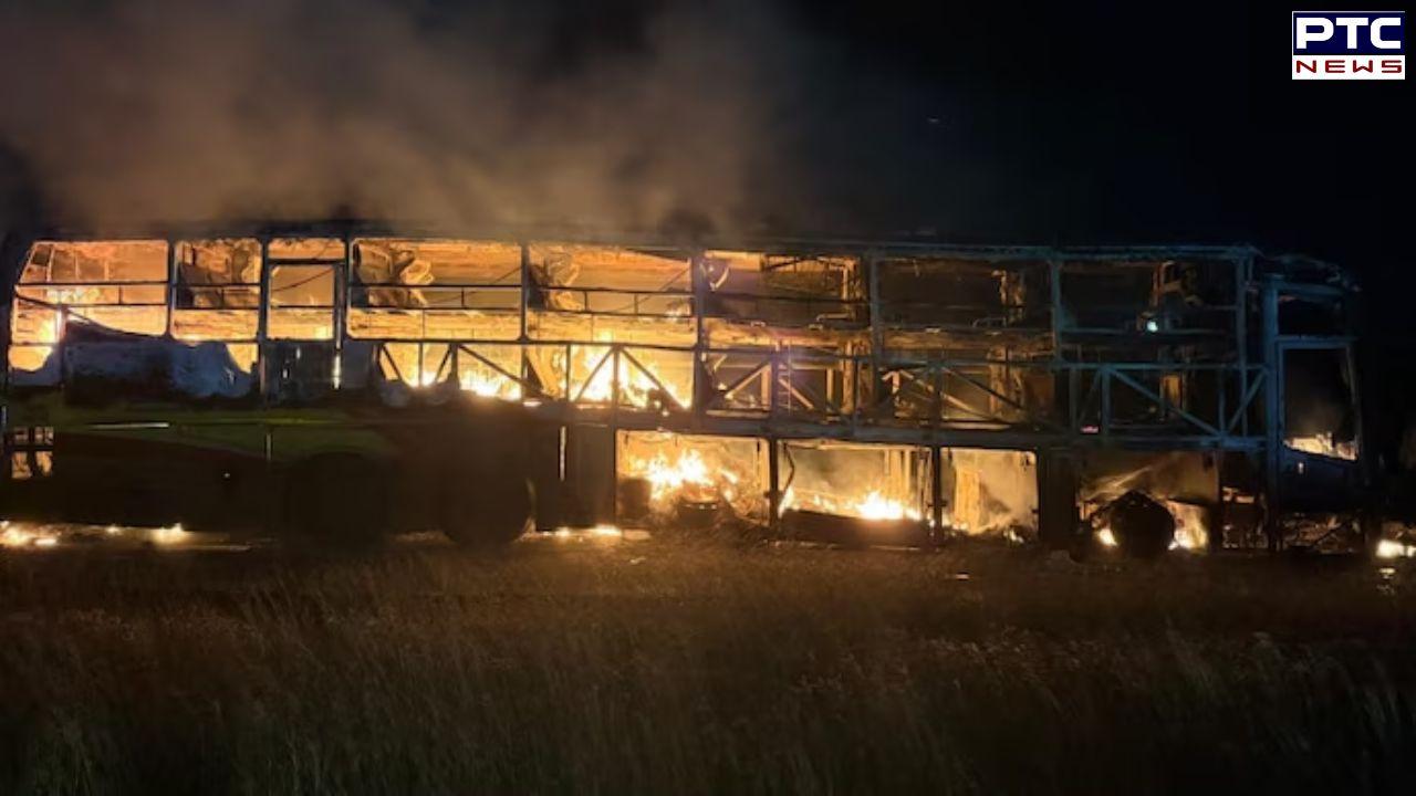 20 killed as Hyderabad-Bengaluru bus catches fire in Andhra, death toll likely to rise