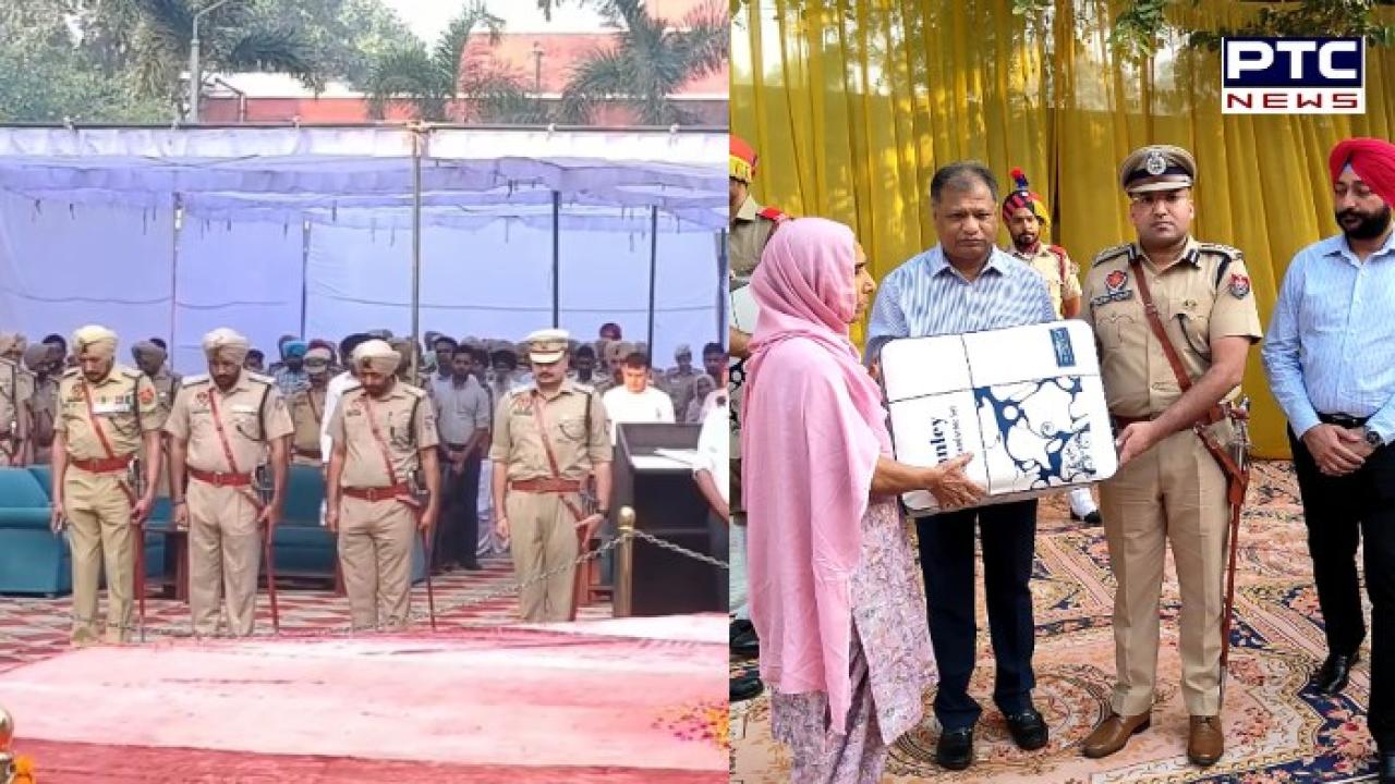 Punjab News :  ਪੰਜਾਬ ਪੁਲਿਸ ਨੇ ਸ਼ਹੀਦ ਪੁਲਿਸ ਜਵਾਨਾਂ ਨੂੰ ਦਿੱਤੀ ਸ਼ਰਧਾਂਜਲੀ , ਪੁਲਿਸ ਸ਼ਹੀਦਾਂ ਦੇ ਪਰਿਵਾਰਾਂ ਨੂੰ ਵੀ ਕੀਤਾ ਸਨਮਾਨਿਤ