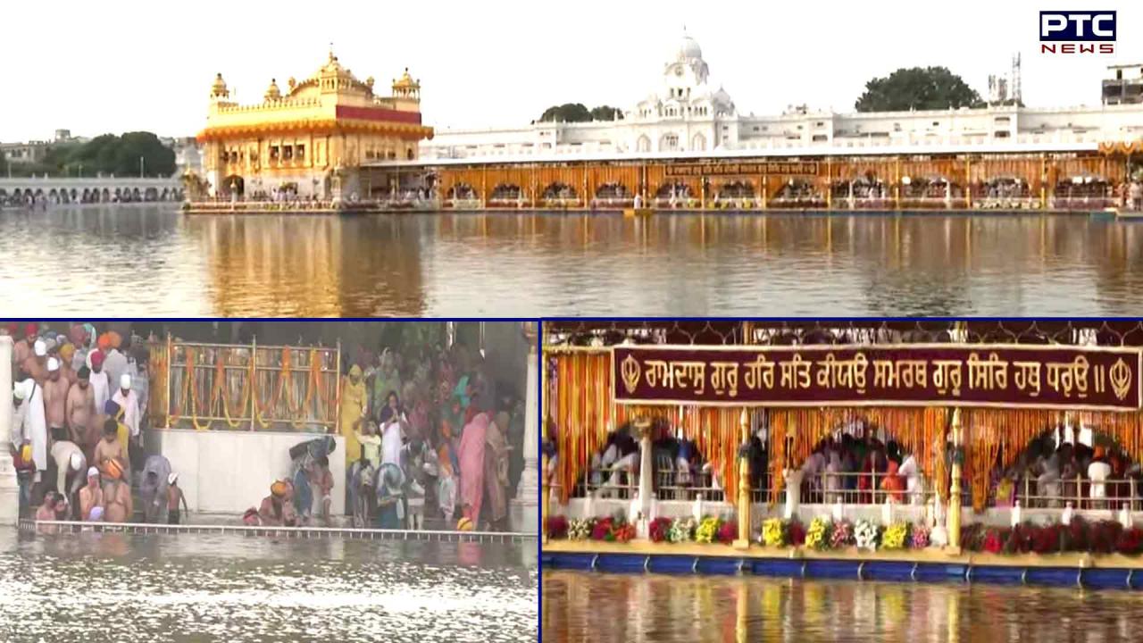 Amritsar illuminates on Guru Ramdas Ji’s Parkash Purab, lakhs of devotees pay obeisance at Golden Temple