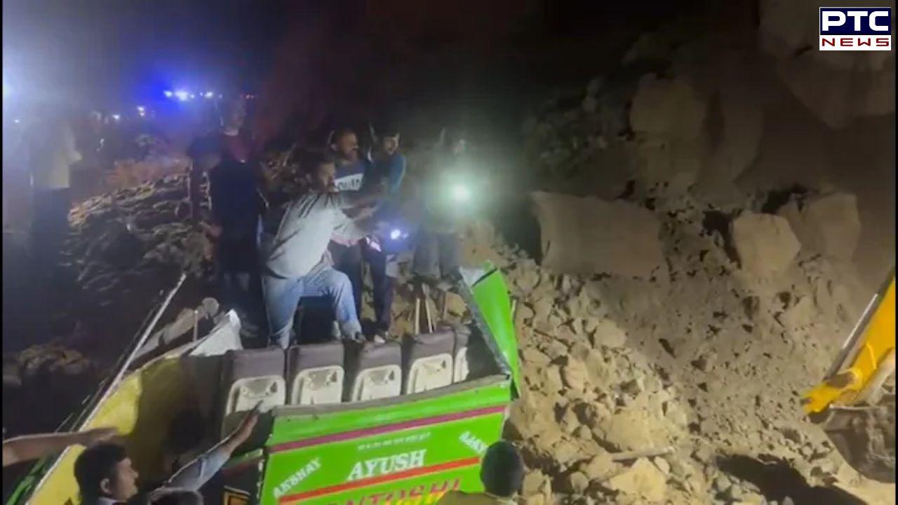 15 killed after landslide strikes bus in Himachal's Bilaspur, rescue operation underway