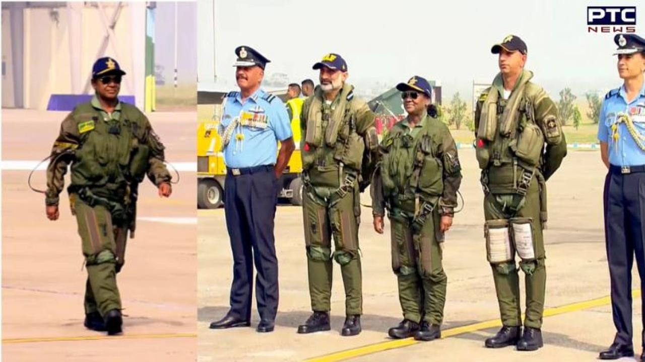 President Droupadi Murmu takes historic Rafale Jet sortie from Ambala Air Force Station