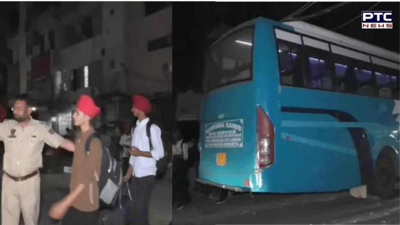 Major mishap averted in Punjab: Bus carrying 55 young players from Sangrur comes in contact with high-tension wires